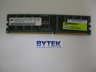 371-1116 Sun 512MB DDR Registered ECC PC-2700 333Mhz 1Rx4 Server Memory 371-1116, DDR 512, PC-2700, Sun Memory, SunMicro Parts